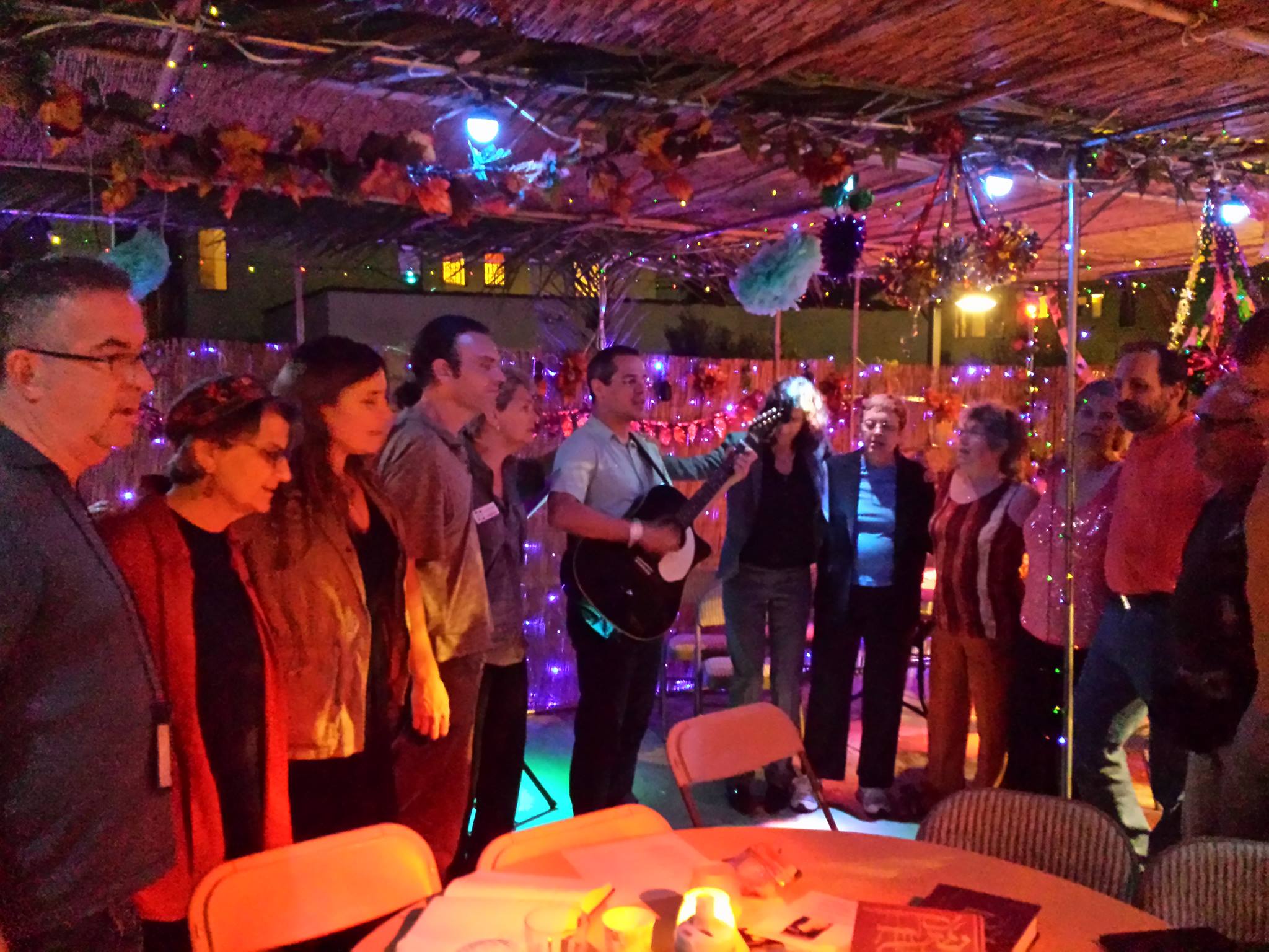 Mag in BCC sukkah.jpg